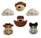 Buttons Galore and More 3D Novelty Buttons – Zoo Child Animals Children Button Bundle - 36 Pcs